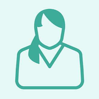 Dr. med. Ulrike Kappel Stilisiertes grünes Person-Symbol mit Silhouette eines Kopfes und Schultern auf hellgrünem Hintergrund